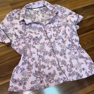 Size 18/20 2X Cacique 100% cotton button down short sleeve top